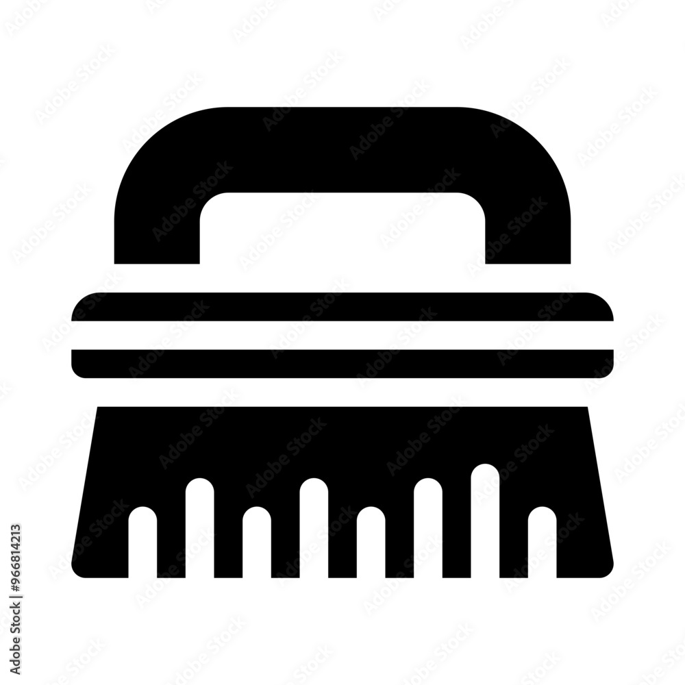 scrub brush glyph icon scrub brush glyph icon
