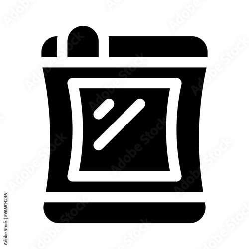 vacuum bags glyph icon