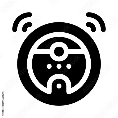 vacuum cleaner glyph icon