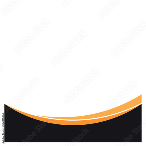 Curved Header Footer