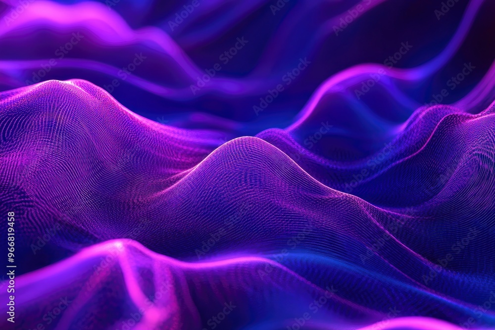 Abstract waves shape glowing in ultraviolet spectrum. Background for banner, backdrop or texture for 3D mapping , ai Abstract waves shape glowing in ultraviolet spectrum. Background for banner, backdrop or texture for 3D mapping , ai