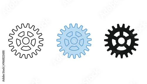 Machine Gear. Gear, options, preferences icon. Machine wheel icon