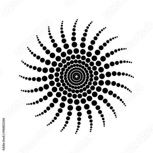 Spiral icon vector. Volute illustration sign. Hypnotic Spiral symbol or logo.