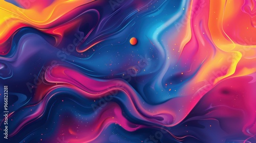 Wallpaper Mural Abstract colorful background. Vector illustration for your graphic design, banner, poster or flyer. Torontodigital.ca