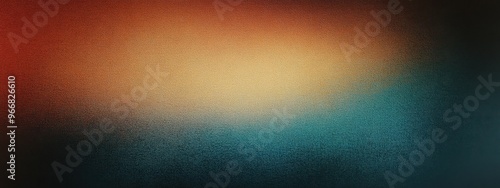 An abstract gradient background blending warm earthy tones of orange and red with deep cool shades of blue and teal, textured like vintage distressed film or weathered canvas, hyperrealistic, highly photo