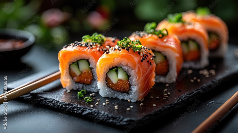 Delectable Salmon Sushi Rolls Delectable Salmon Sushi Rolls