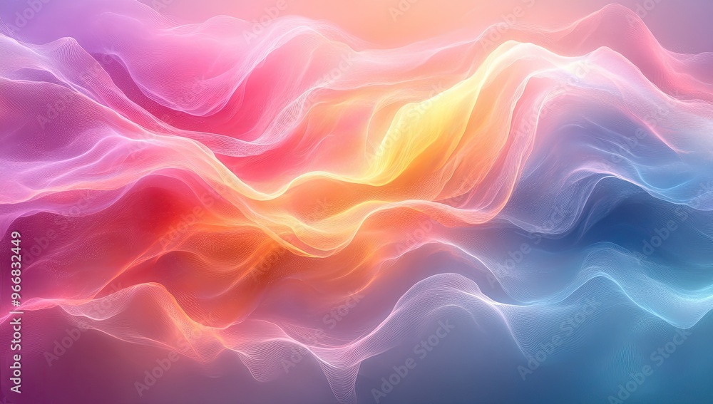 Abstract Waves of Color