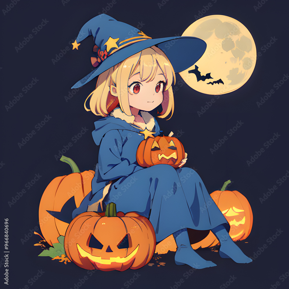 Lady Pumpkins Hat and Moon Lady Pumpkins Hat and Moon