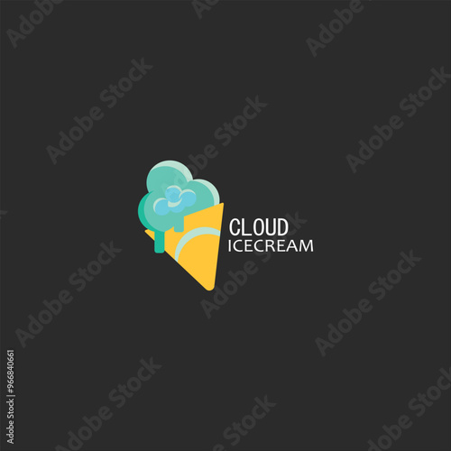 Colorful modern minimalist abstract logo design