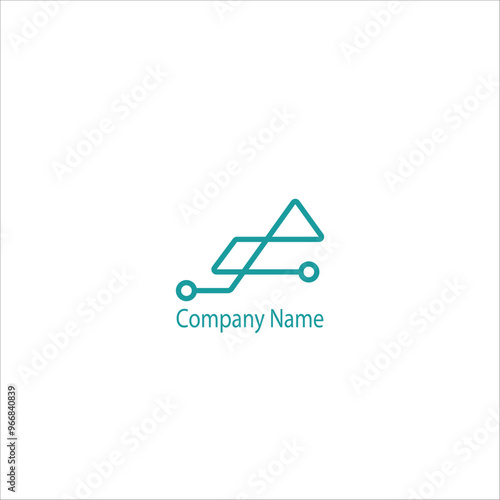 Colorful modern minimalist abstract logo design