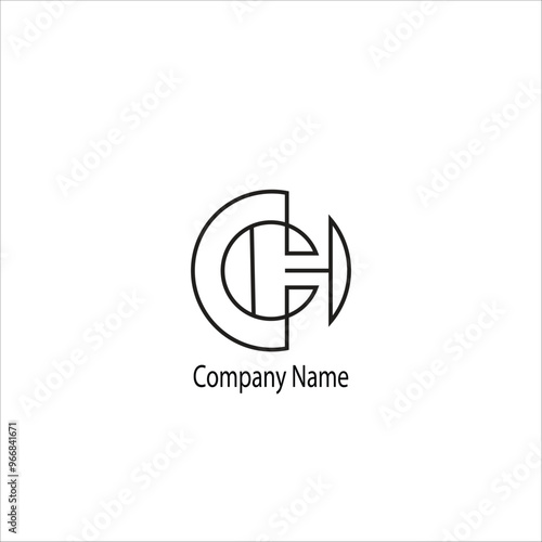 Colorful modern minimalist abstract logo design