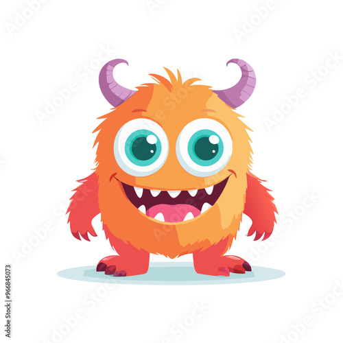 cute monster character set style 8