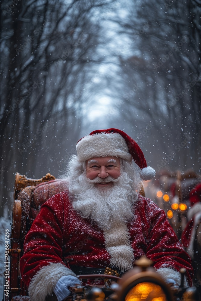 santa claus in the snow santa claus in the snow