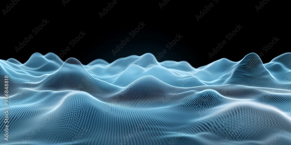 Fototapeta premium New age of data visualization. graph, points, lines. Data science and visual management design concept. Abstract background. Hand edited, generative AI 