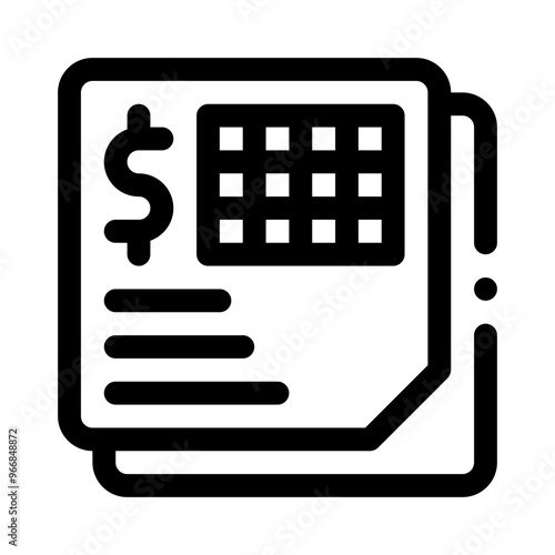 spreadsheet line icon