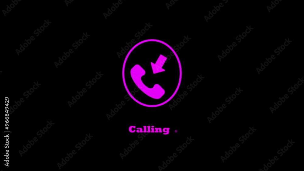 Incoming call phone icon you receive the message animated background. Incoming call phone icon you receive the message animated background.