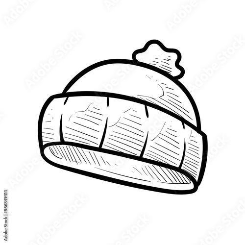 beanie handdrawn illustration