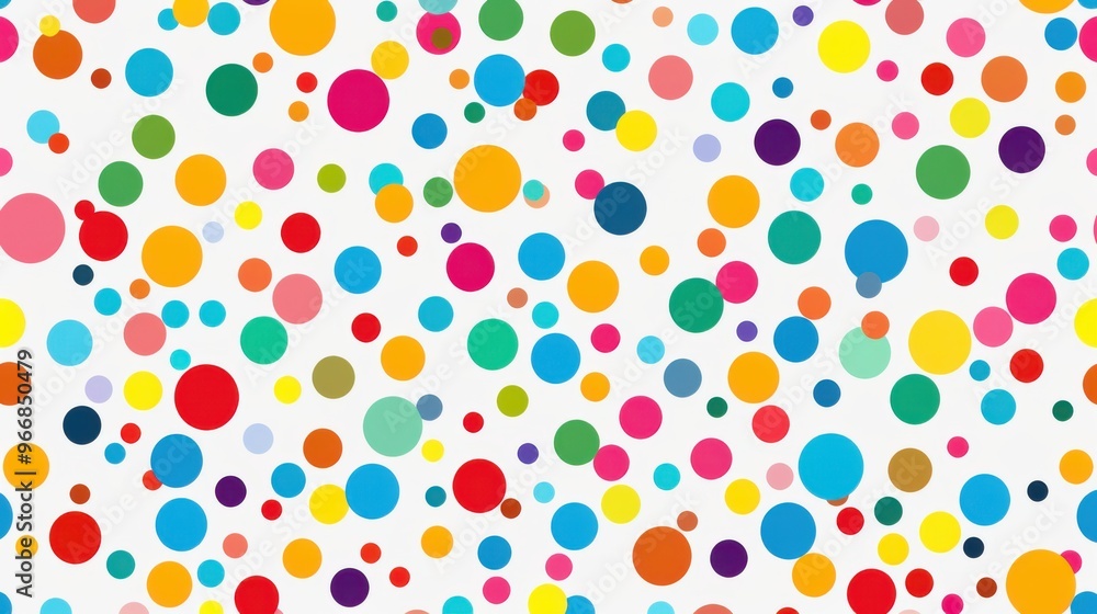 Colorful polka dot pattern background - stock illustration Colorful polka dot pattern background - stock illustration