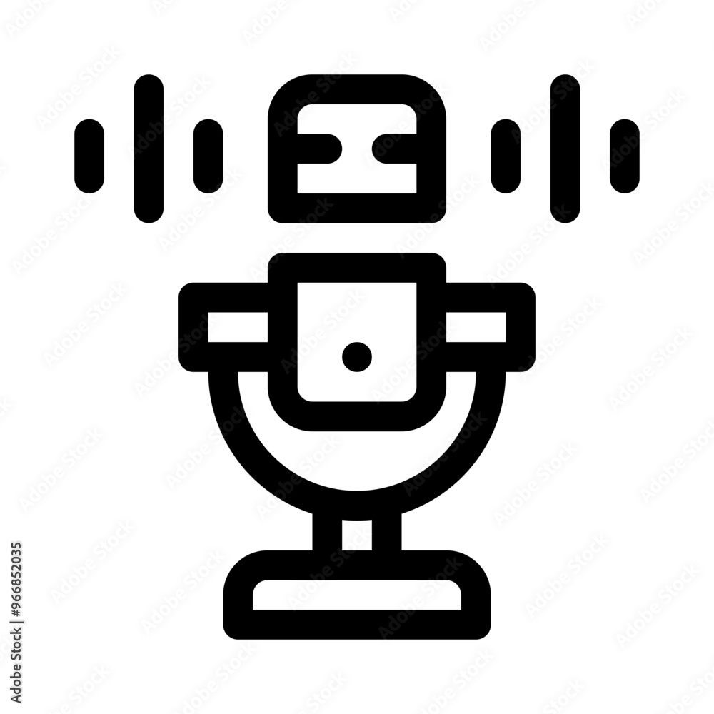 Microphone line icon Microphone line icon