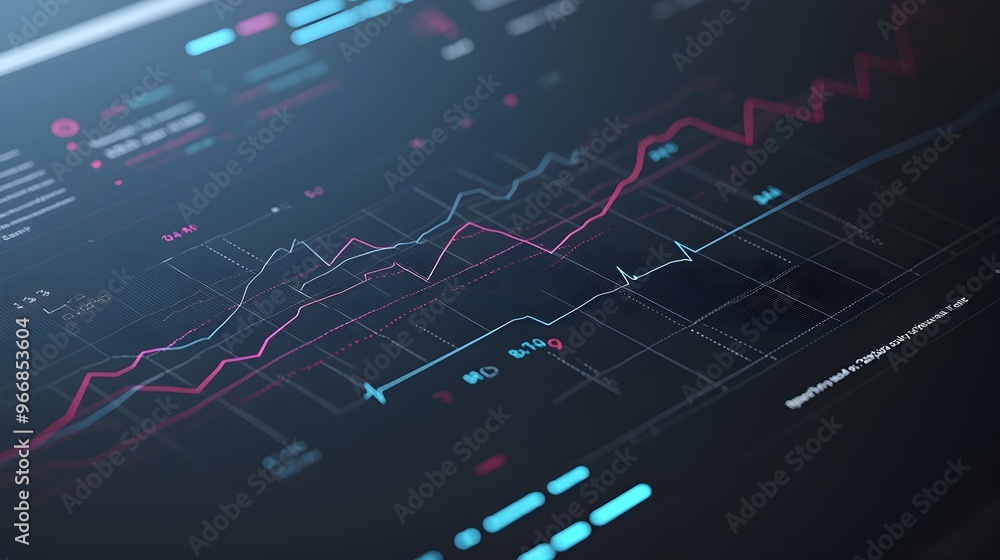 Naklejka premium Comprehensive Financial Data Visualization for Informed Market Decisions