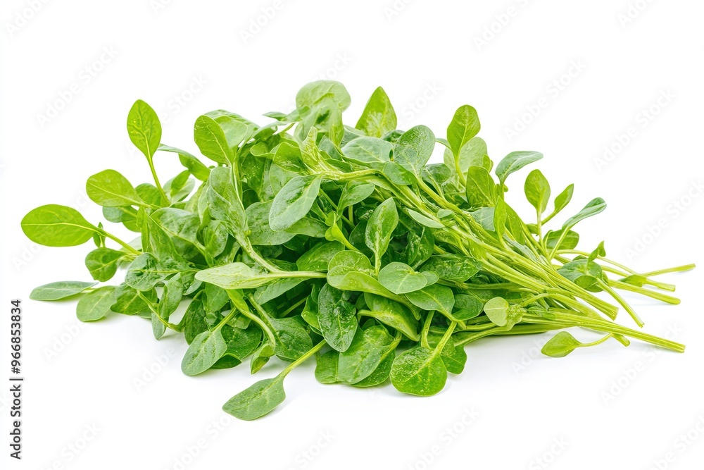 Fresh water spinach isolated on white background Fresh water spinach isolated on white background
