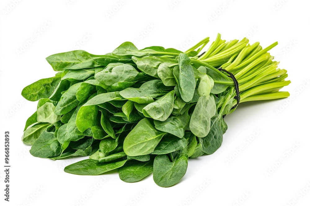 Fresh water spinach isolated on white background Fresh water spinach isolated on white background