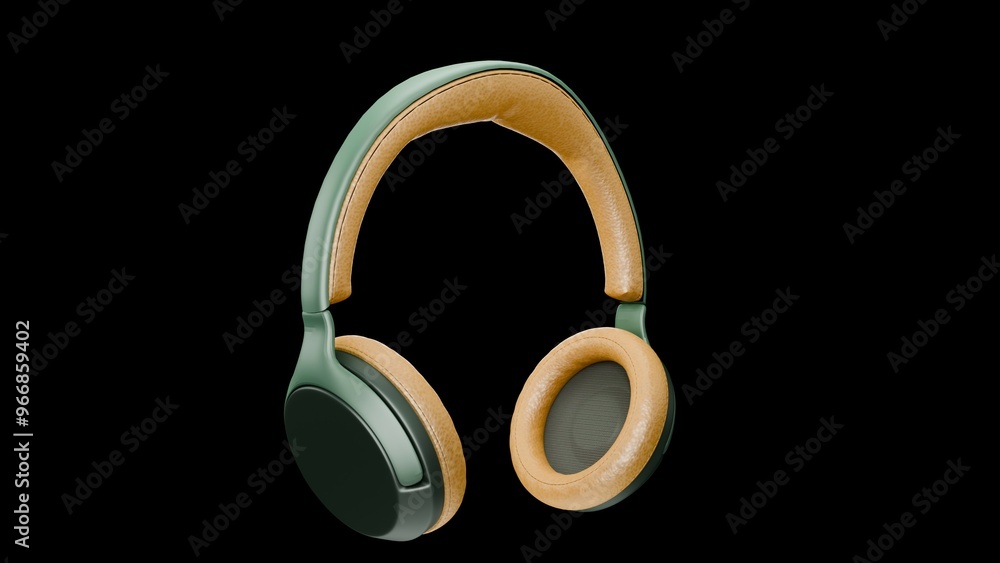 A sleek 3D render of modern headphones, showcasing their ergonomic design and high-quality finish. Ideal for technology, audio equipment promotions, and lifestyle projects. A sleek 3D render of modern headphones, showcasing their ergonomic design and high-quality finish. Ideal for technology, audio equipment promotions, and lifestyle projects.