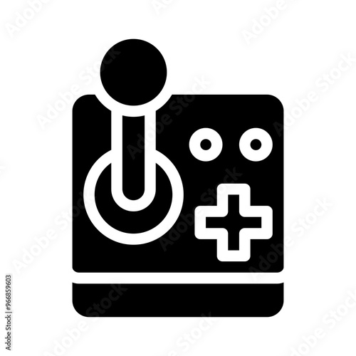 joystick glyph icon