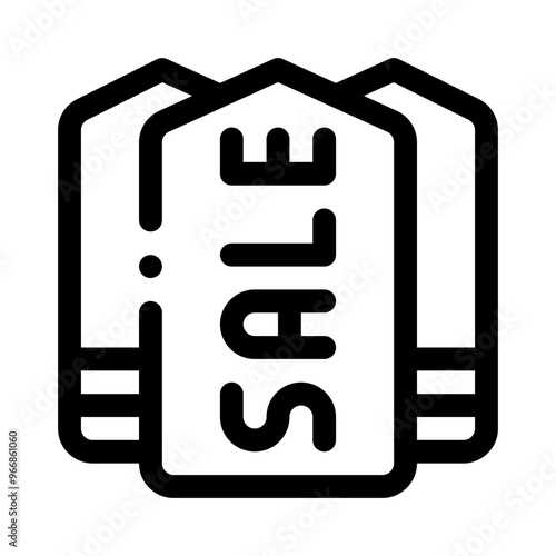 Sale Tag line icon
