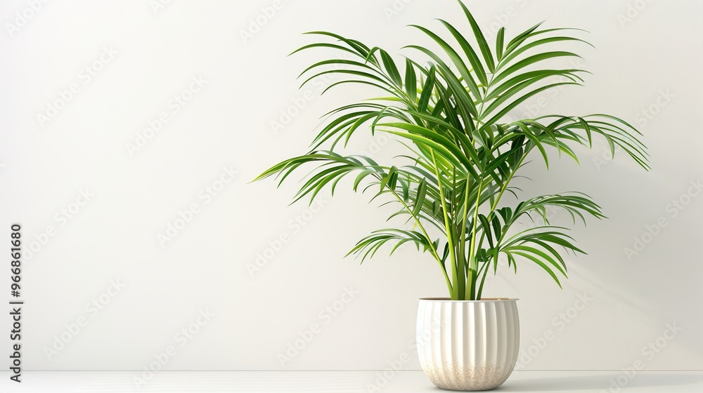 A beautiful plant is placed on a clean and pure white background. The plant shows its lush green leaves and perhaps some delicate stems. The contrast between the vibrant plant and the plain white back A beautiful plant is placed on a clean and pure white background. The plant shows its lush green leaves and perhaps some delicate stems. The contrast between the vibrant plant and the plain white back
