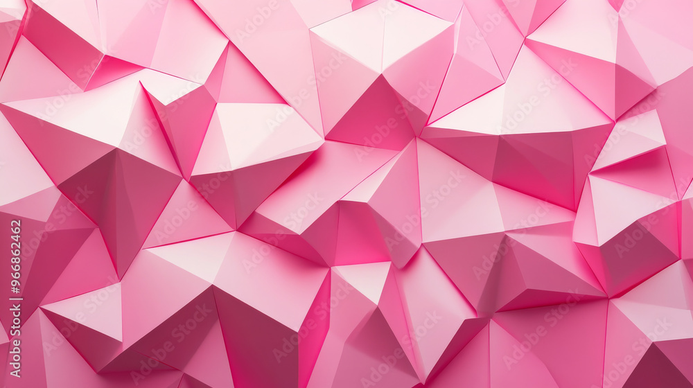 A pink background made of triangles, like origami paper. This geometric design is perfect for your company's branding. A pink background made of triangles, like origami paper. This geometric design is perfect for your company's branding.