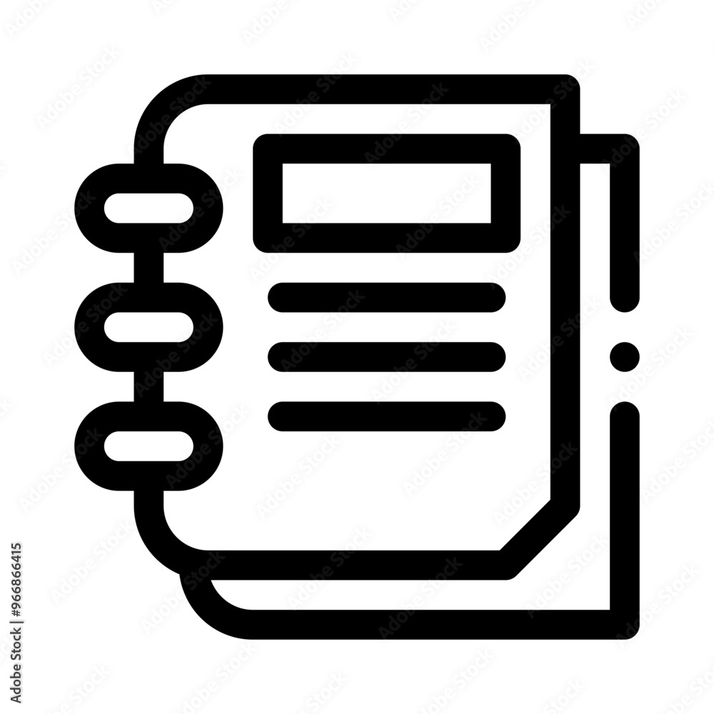 notebook line icon notebook line icon