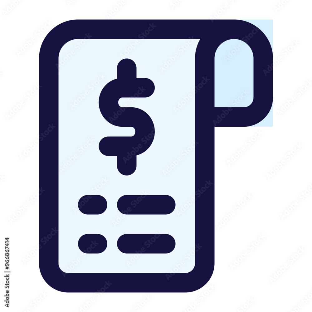 bill icon for illustration bill icon for illustration