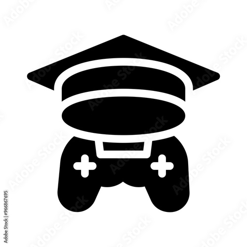 educational game glyph icon