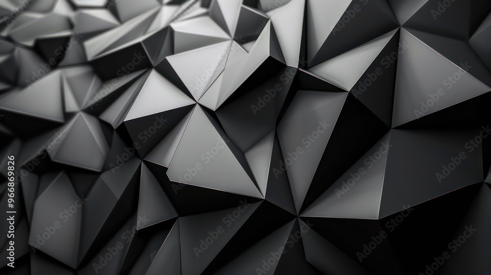 Abstract black triangular geometric background. Abstract black triangular geometric background.