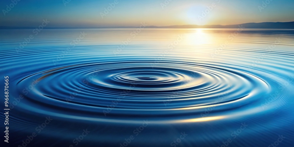 Serene landscape reflecting in water Serene landscape reflecting in water