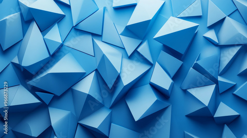 This is a modern, abstract background with blue geometric shapes. It looks like folded paper, creating a gradient effect.