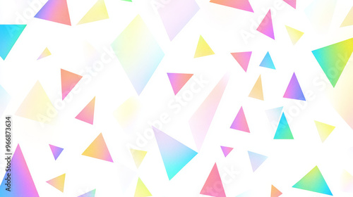 This is a simple, modern background with colorful triangles on a white base. The triangle pattern has a gradient effect and is perfect for adding a stylish touch to your business designs.