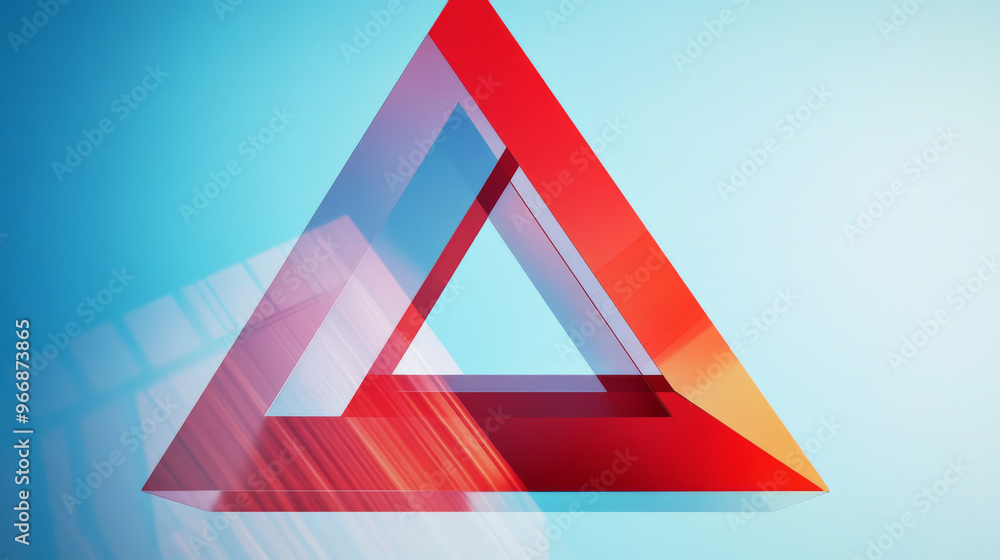 This template features a colorful mosaic design with a red triangle on a light blue background. The blurred style creates a modern, gradient effect. It's a perfect triangular design for your business. This template features a colorful mosaic design with a red triangle on a light blue background. The blurred style creates a modern, gradient effect. It's a perfect triangular design for your business.