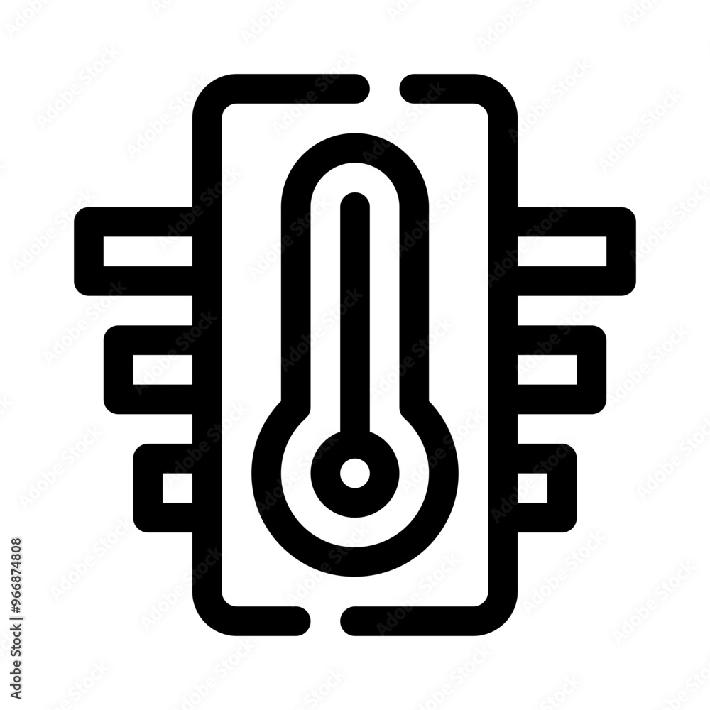 thermometer line icon thermometer line icon