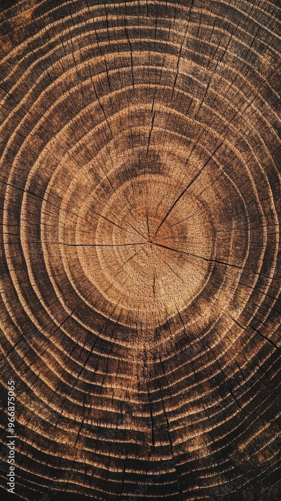 Naklejka premium Detailed Wood Grain Texture Background