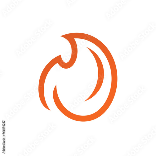 Fire flame gas logo design