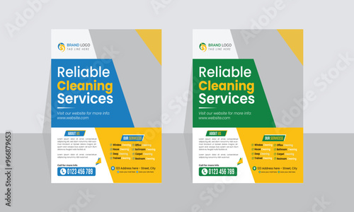 Cleaning Services Flyer,Cleaning service promotional Flyer template,Dry cleaning