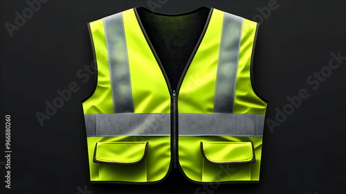 A bright yellow safety vest...