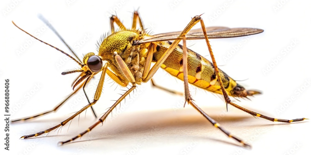Silhouette of Culex mosquito carrying Zika virus isolated on white background Silhouette of Culex mosquito carrying Zika virus isolated on white background