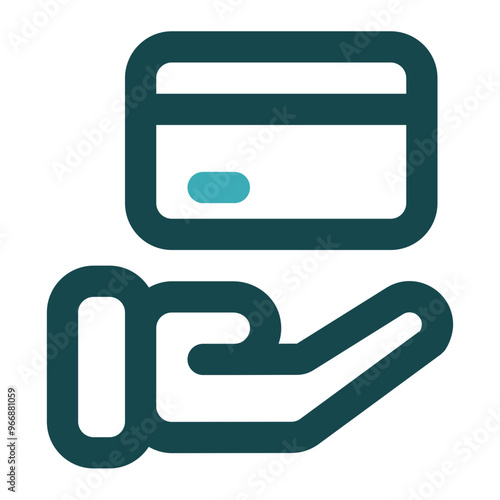 debit card icon for illustration