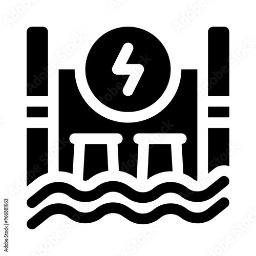 hydro glyph icon