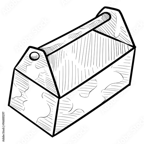 tool box handdrawn illustration