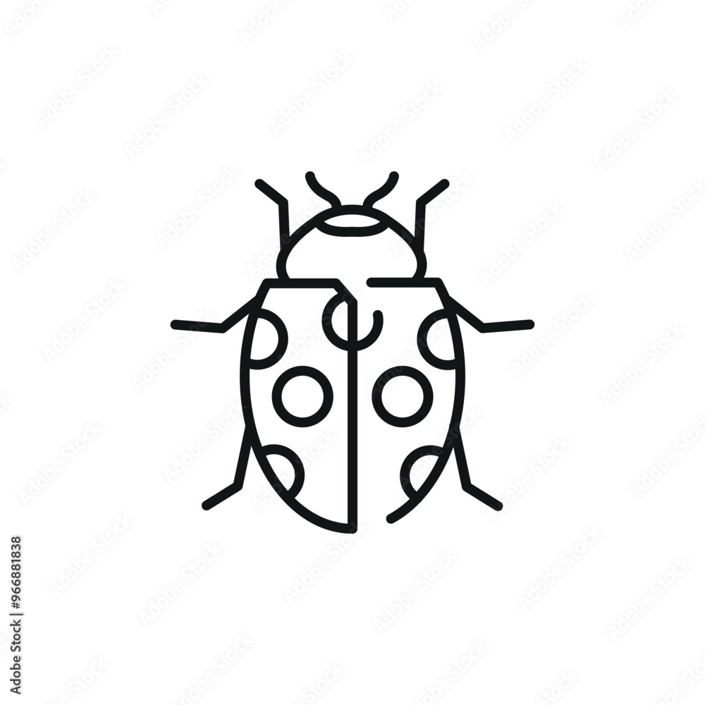 Ladybug icon. Simple ladybug icon for social media, app, and web design. Vector illustration Ladybug icon. Simple ladybug icon for social media, app, and web design. Vector illustration