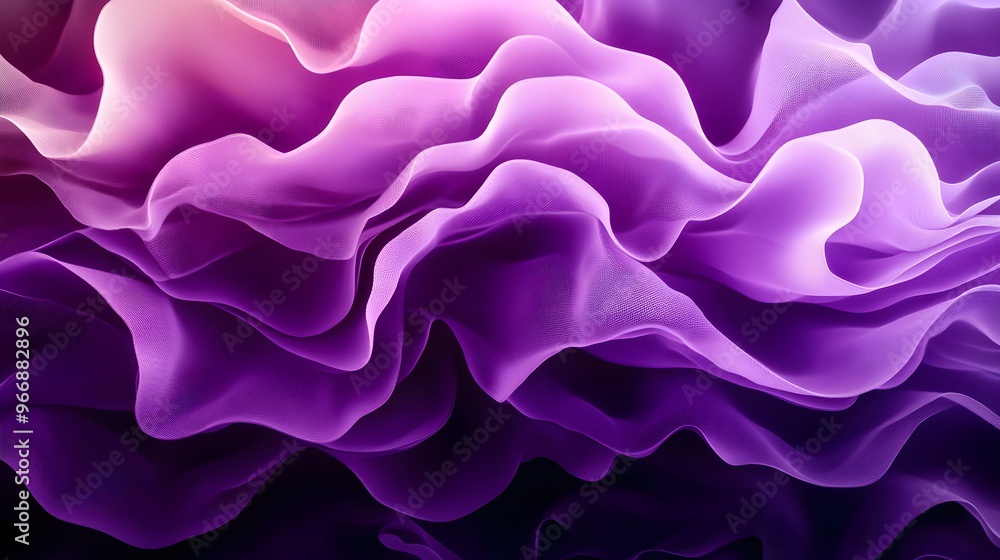 Fototapeta premium Gentle lavender swirls, abstract art, soft tones, flowing shapes, meditative atmosphere